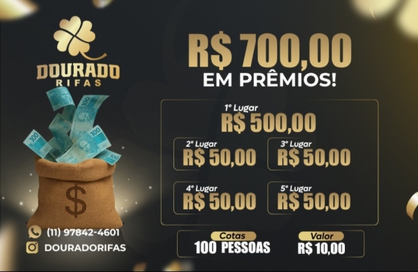 RIFA PTM 11:20 EDIÇÃO 3194 VALENDO 700,00$ EM PRÊMIOS 